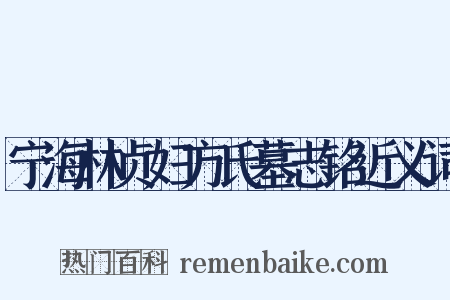 宁海林贞妇方氏墓志铭近义词是什么意思的图片